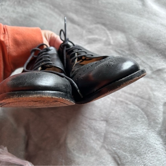 MARIO CALUGI Men’s Dress Shoes 10M Black Made in Italy Leather Dressy Oxfords - Picture 6 of 12